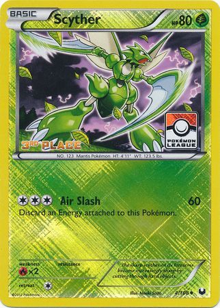 Scyther (4/108) (League Promo 3rd Place) [Black & White: Dark Explorers] | Card Merchant Takapuna