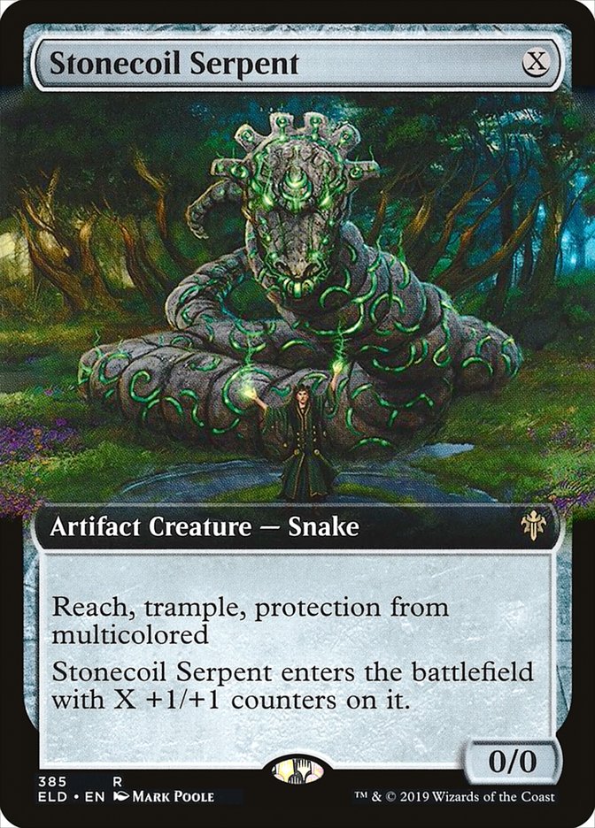 Stonecoil Serpent (Extended Art) [Throne of Eldraine] | Card Merchant Takapuna