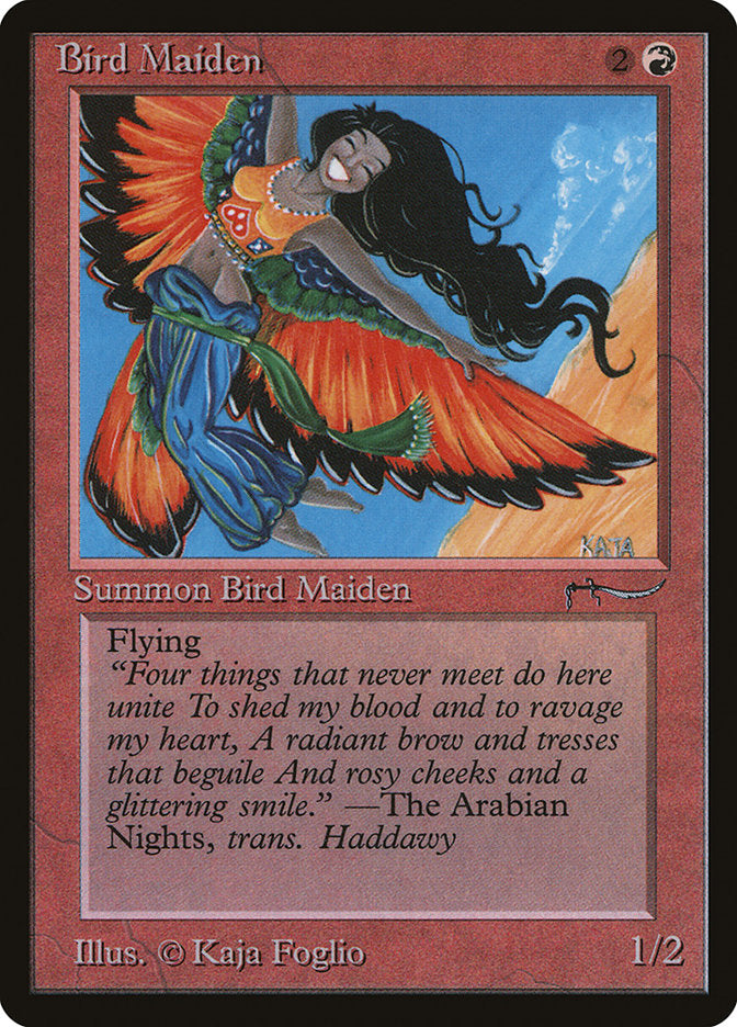 Bird Maiden (Dark Mana Cost) [Arabian Nights] | Card Merchant Takapuna