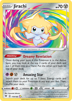 Jirachi (119/185) [Sword & Shield: Vivid Voltage] | Card Merchant Takapuna