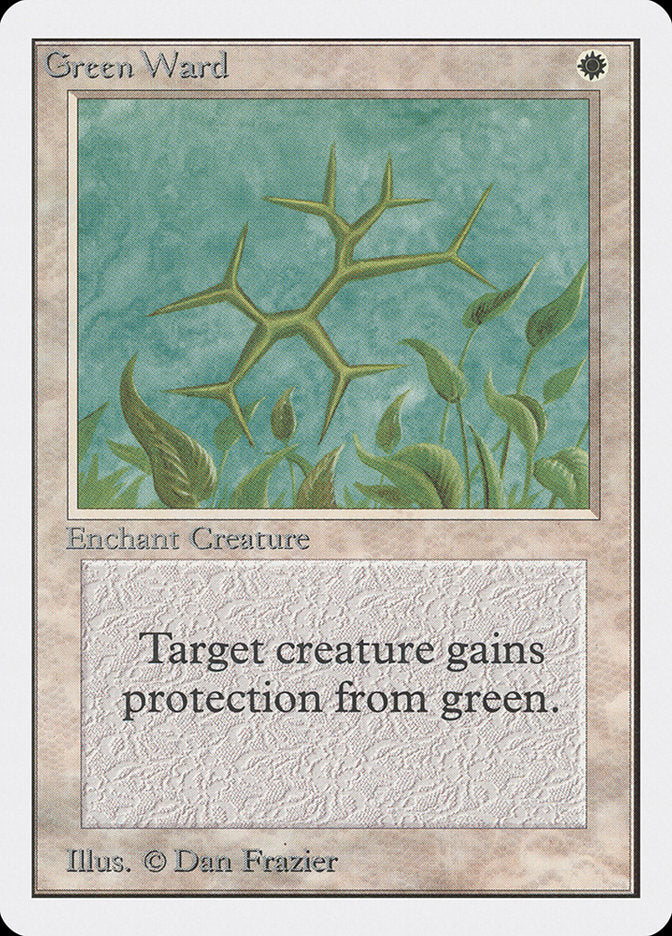 Green Ward [Unlimited Edition] | Card Merchant Takapuna