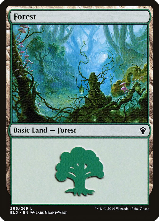 Forest (266) [Throne of Eldraine] | Card Merchant Takapuna