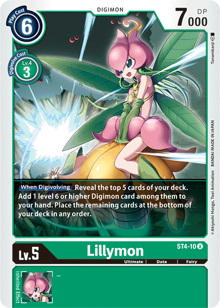 Lillymon [ST4-10] [Starter Deck: Giga Green] | Card Merchant Takapuna