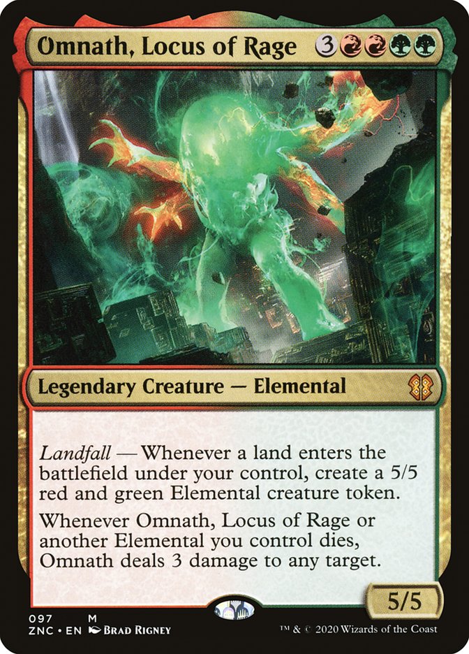 Omnath, Locus of Rage [Zendikar Rising Commander] | Card Merchant Takapuna