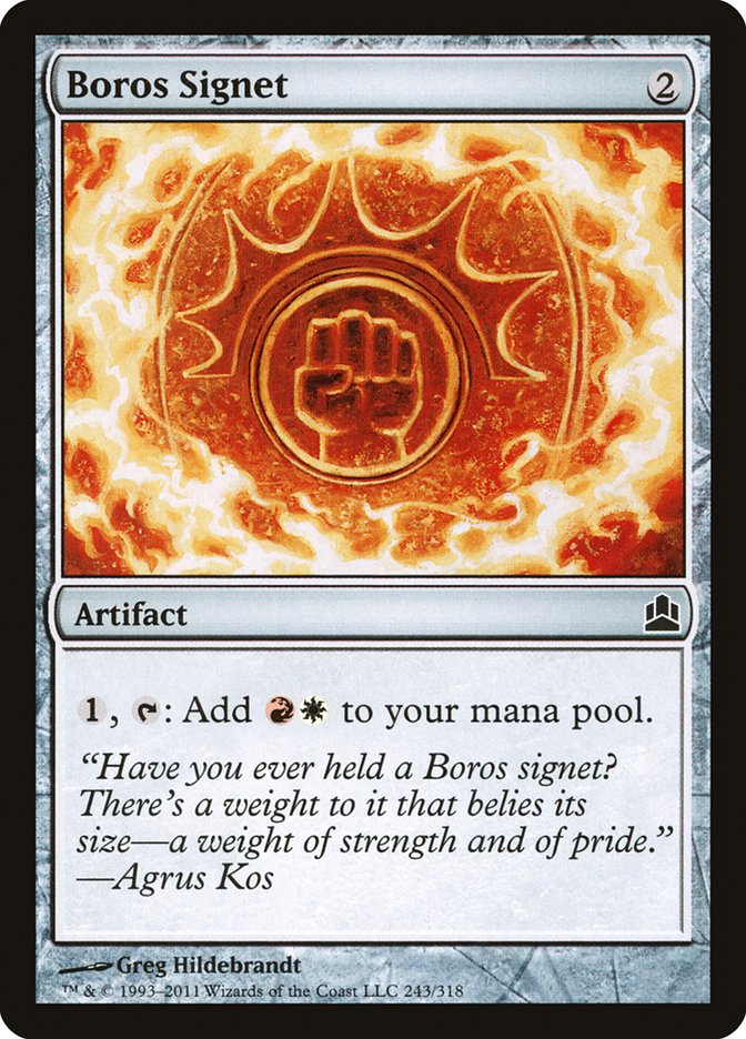 Boros Signet [Commander 2011] | Card Merchant Takapuna