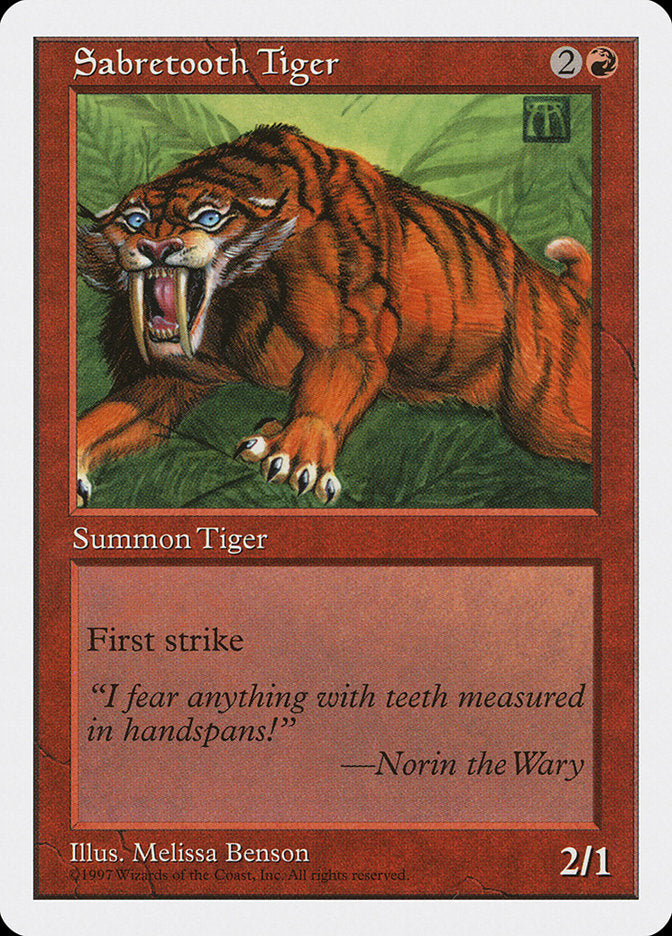 Sabretooth Tiger [Fifth Edition] | Card Merchant Takapuna