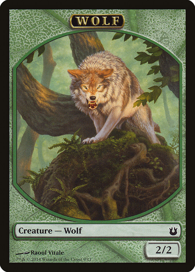 Wolf Token [Born of the Gods Tokens] | Card Merchant Takapuna