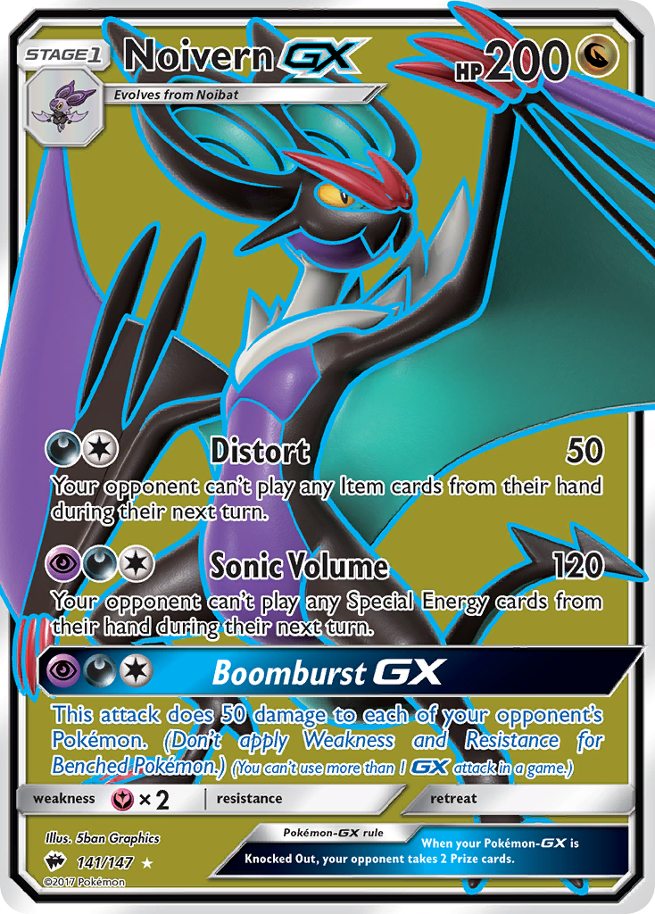 Noivern GX (141/147) [Sun & Moon: Burning Shadows] | Card Merchant Takapuna