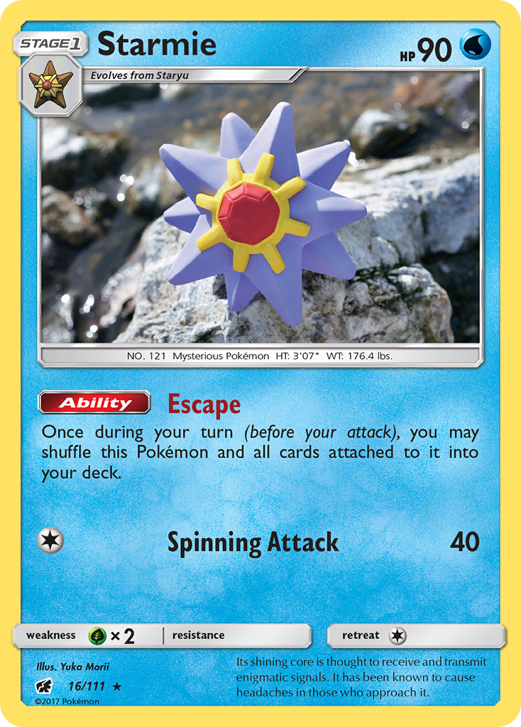 Starmie (16/111) [Sun & Moon: Crimson Invasion] | Card Merchant Takapuna