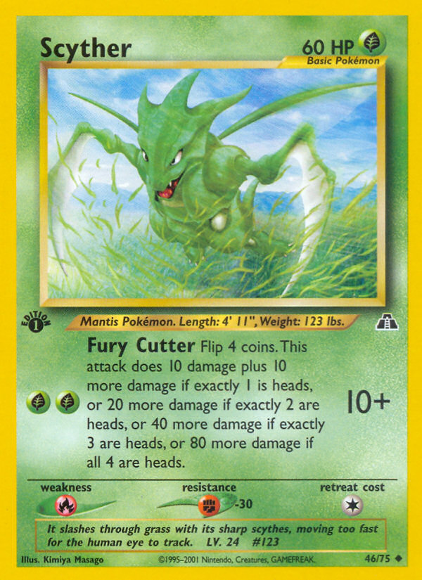 Scyther (46/75) [Neo Discovery 1st Edition] | Card Merchant Takapuna