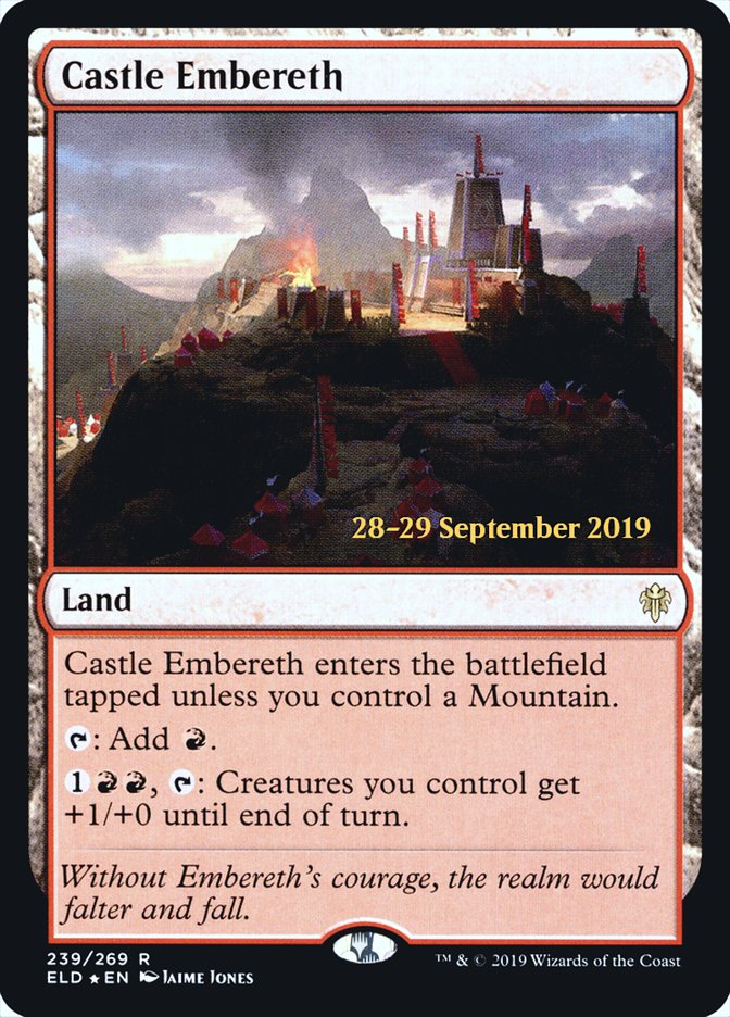 Castle Embereth [Throne of Eldraine Prerelease Promos] | Card Merchant Takapuna