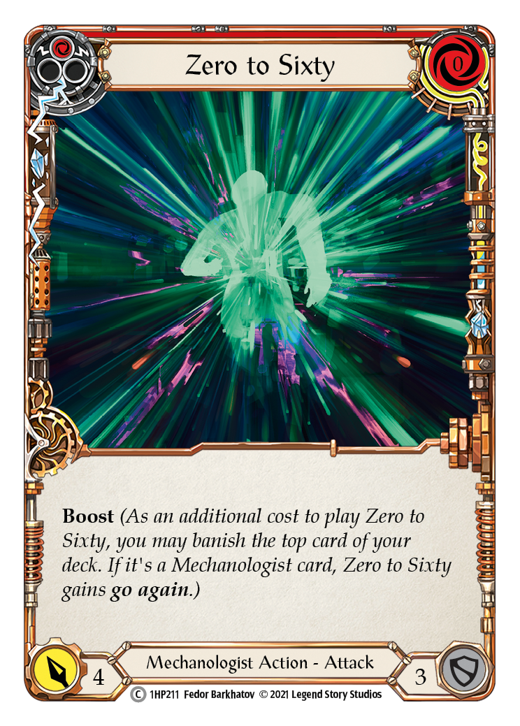 Zero to Sixty (Red) [1HP211] (History Pack 1) | Card Merchant Takapuna