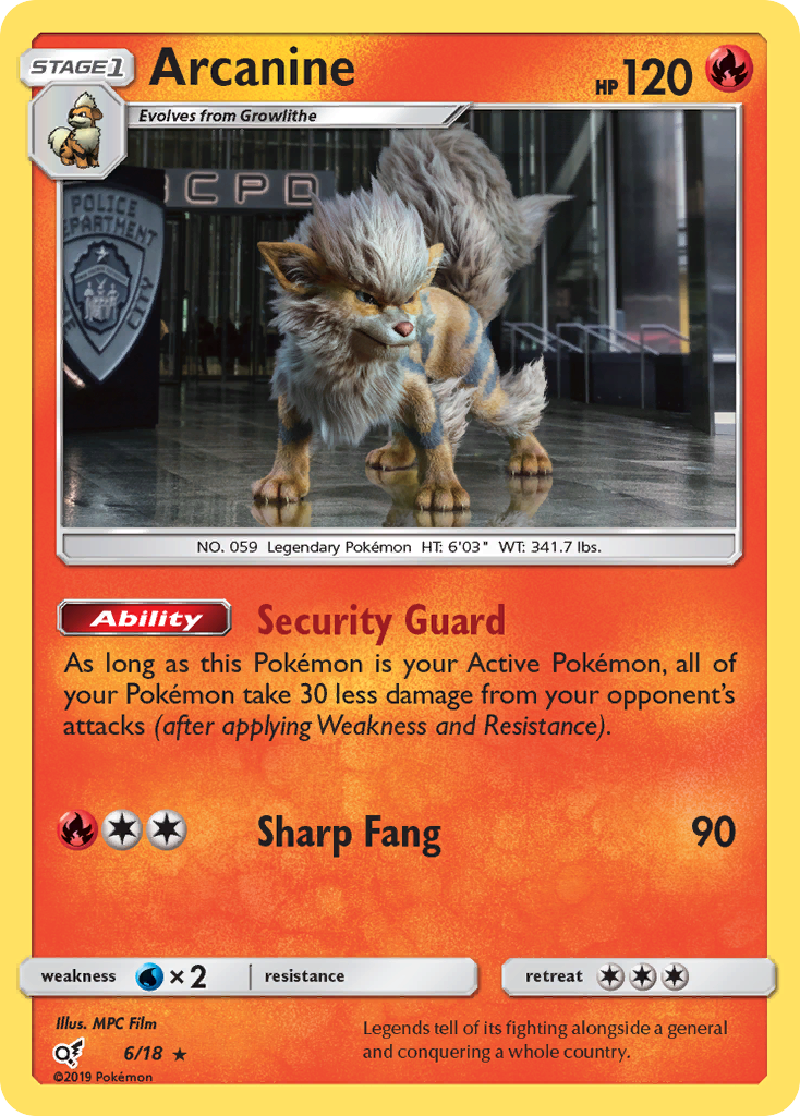 Arcanine (6/18) [Sun & Moon: Detective Pikachu] | Card Merchant Takapuna