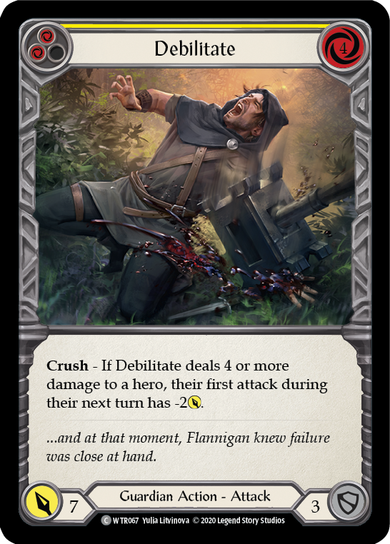 Debilitate (Yellow) [U-WTR067] (Welcome to Rathe Unlimited)  Unlimited Normal | Card Merchant Takapuna