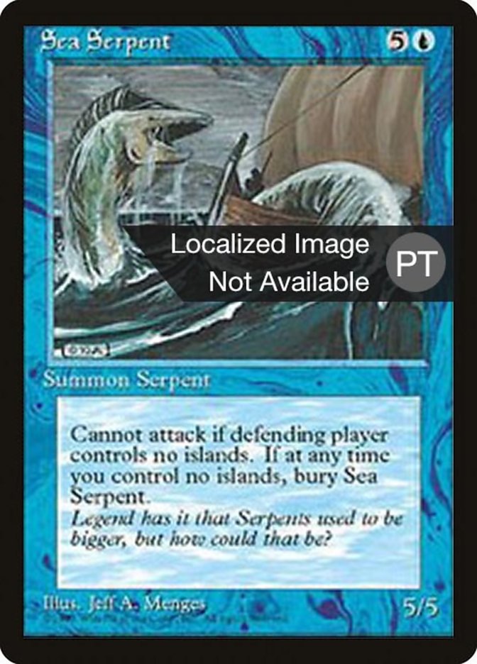 Sea Serpent [Fourth Edition (Foreign Black Border)] | Card Merchant Takapuna