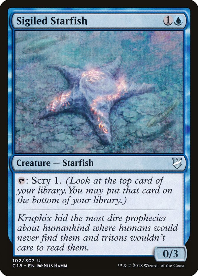 Sigiled Starfish [Commander 2018] | Card Merchant Takapuna