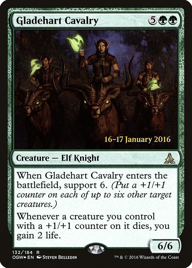 Gladehart Cavalry [Oath of the Gatewatch Prerelease Promos] | Card Merchant Takapuna