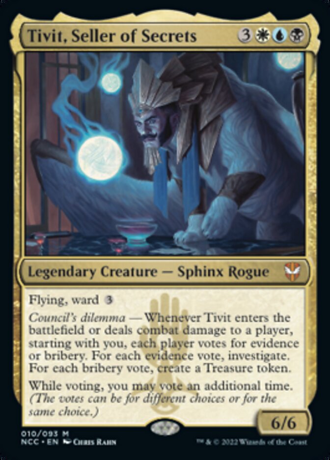 Tivit, Seller of Secrets [Streets of New Capenna Commander] | Card Merchant Takapuna