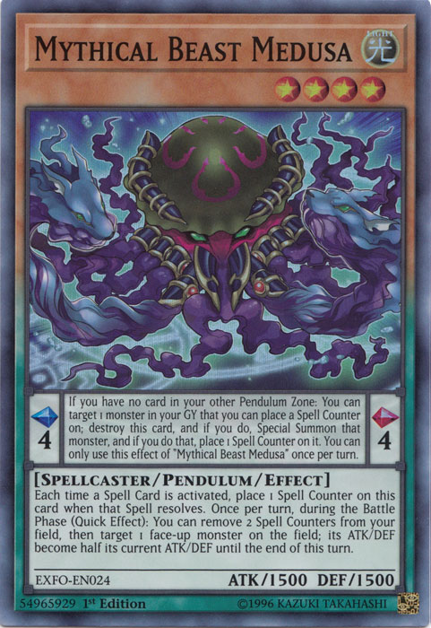 Mythical Beast Medusa [EXFO-EN024] Super Rare | Card Merchant Takapuna