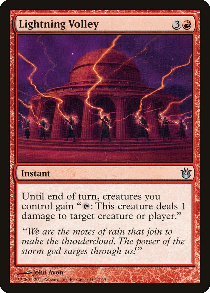 Lightning Volley [Born of the Gods] | Card Merchant Takapuna