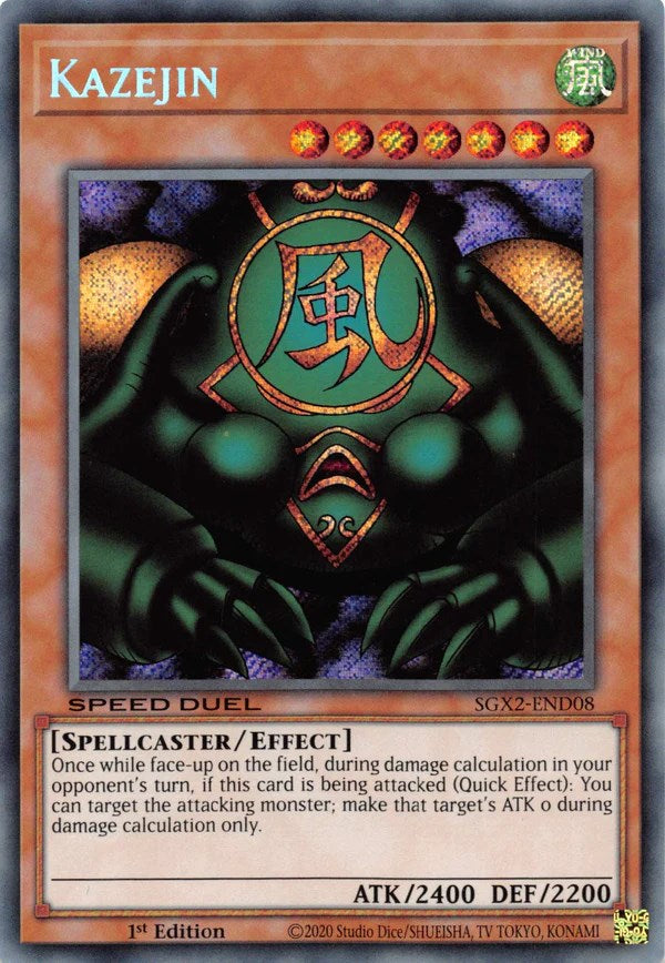 Kazejin [SGX2-END08] Secret Rare | Card Merchant Takapuna