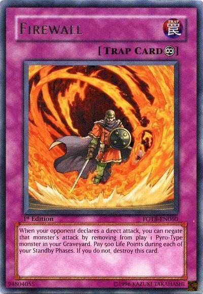 Firewall [FOTB-EN060] Rare | Card Merchant Takapuna