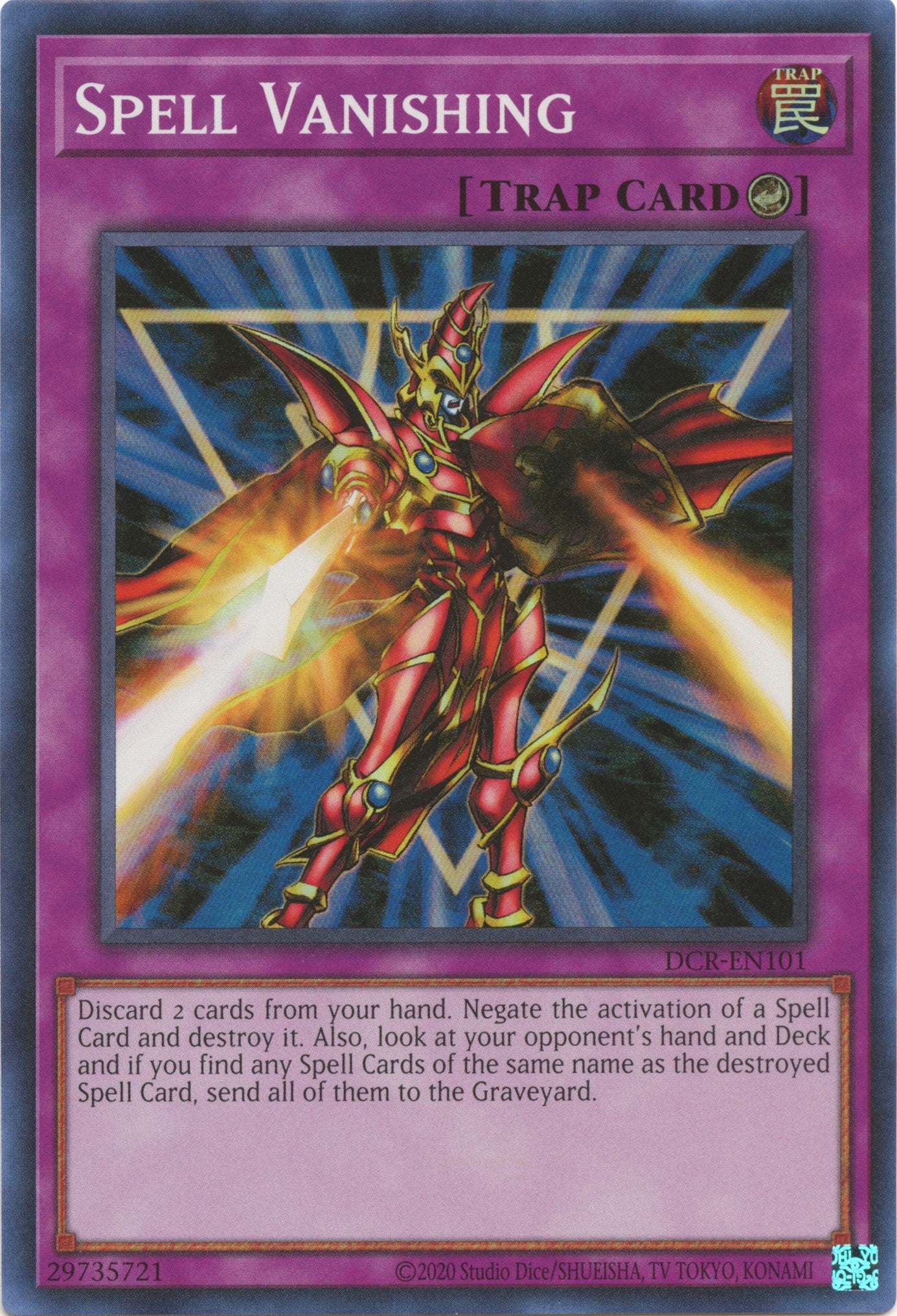 Spell Vanishing (25th Anniversary) [DCR-EN101] Super Rare | Card Merchant Takapuna