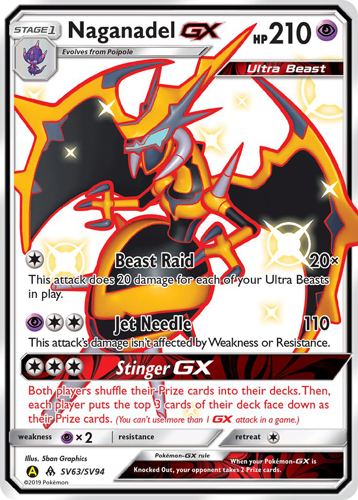 Naganadel GX (SV63/SV94) [Sun & Moon: Hidden Fates - Shiny Vault] | Card Merchant Takapuna