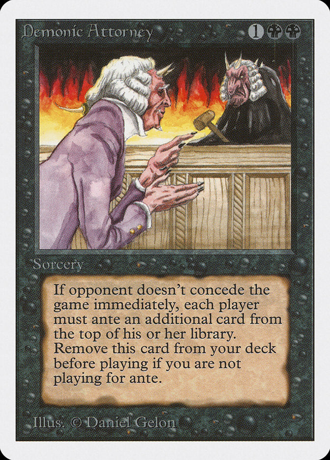 Demonic Attorney [Unlimited Edition] | Card Merchant Takapuna