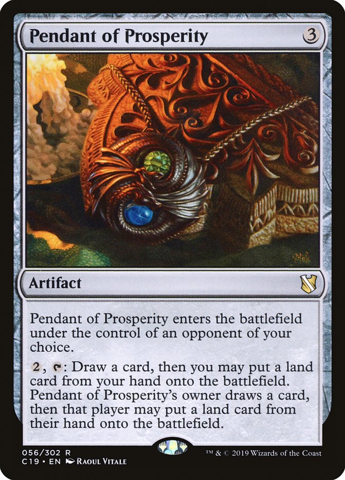 Pendant of Prosperity [Commander 2019] | Card Merchant Takapuna