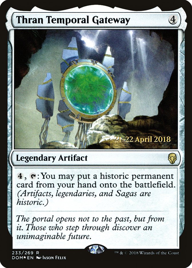 Thran Temporal Gateway [Dominaria Prerelease Promos] | Card Merchant Takapuna