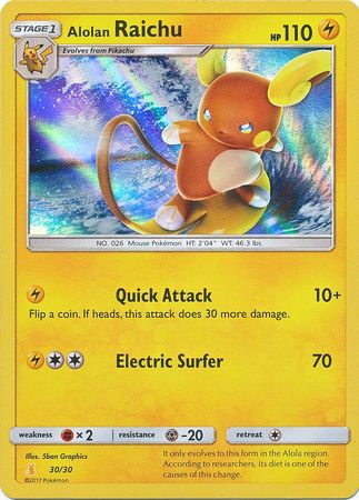 Alolan Raichu (30/30) [Sun & Moon: Trainer Kit - Alolan Raichu] | Card Merchant Takapuna