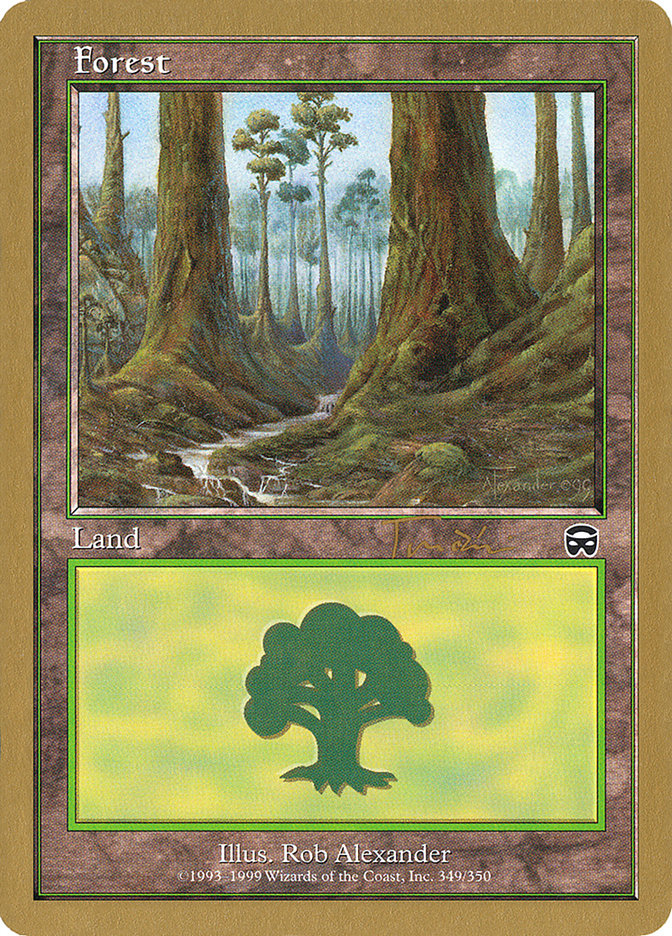 Forest (jt349) (Jan Tomcani) [World Championship Decks 2001] | Card Merchant Takapuna