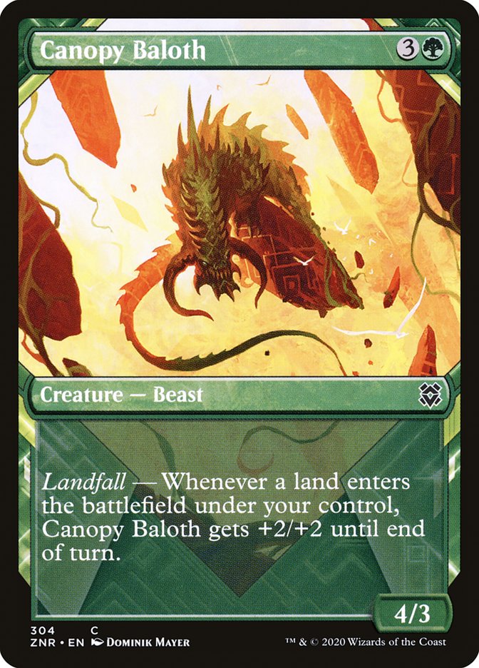 Canopy Baloth (Showcase) [Zendikar Rising] | Card Merchant Takapuna