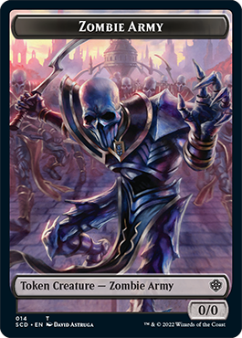 Zombie // Zombie Army Double-Sided Token [Starter Commander Decks] | Card Merchant Takapuna