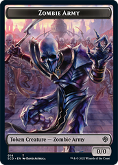 Zombie // Zombie Army Double-Sided Token [Starter Commander Decks] | Card Merchant Takapuna