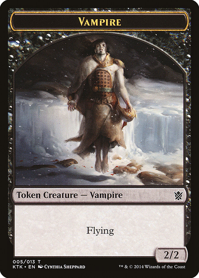 Vampire Token [Khans of Tarkir Tokens] | Card Merchant Takapuna