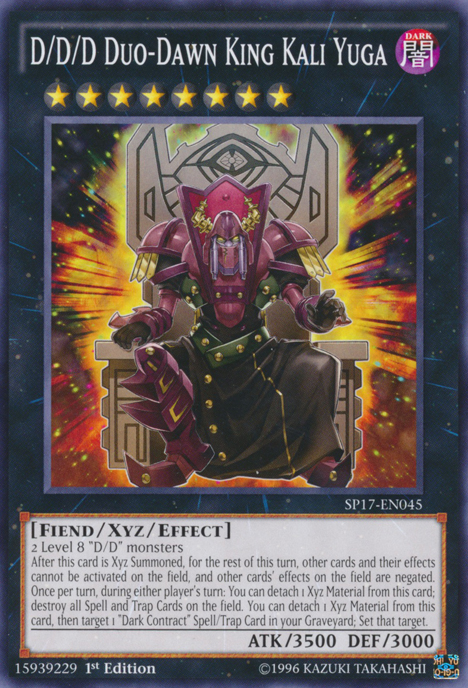 D/D/D Duo-Dawn King Kali Yuga [SP17-EN045] Common | Card Merchant Takapuna