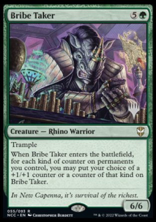 Bribe Taker (Promo Pack) [Streets of New Capenna Commander Promos] | Card Merchant Takapuna