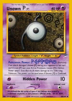 Unown [P] (58/105) [Neo Destiny Unlimited] | Card Merchant Takapuna