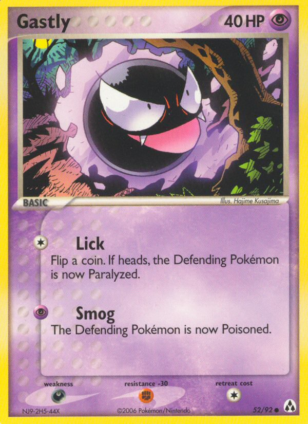 Gastly (52/92) [EX: Legend Maker] | Card Merchant Takapuna