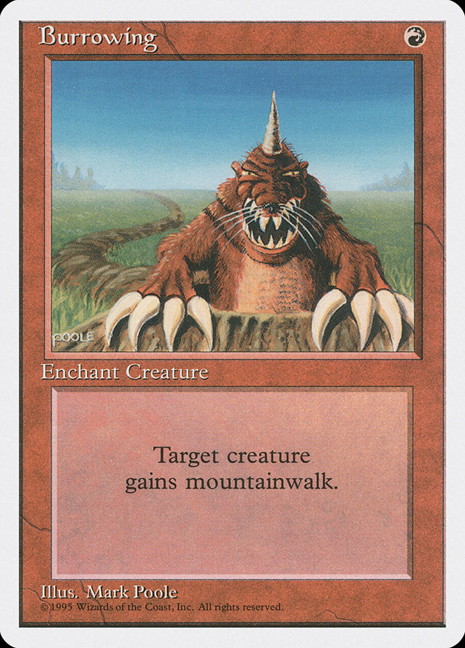 Burrowing [Fourth Edition] | Card Merchant Takapuna