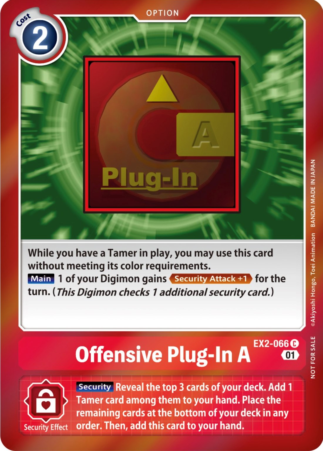 Offensive Plug-In A [EX2-066] (Event Pack 4) [Digital Hazard Promos] | Card Merchant Takapuna