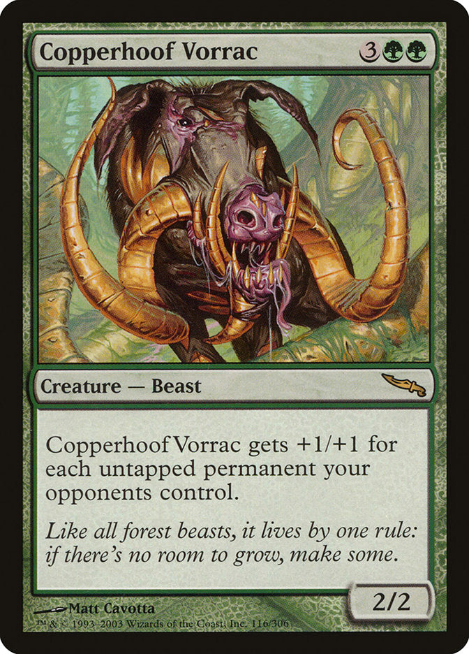 Copperhoof Vorrac [Mirrodin] | Card Merchant Takapuna