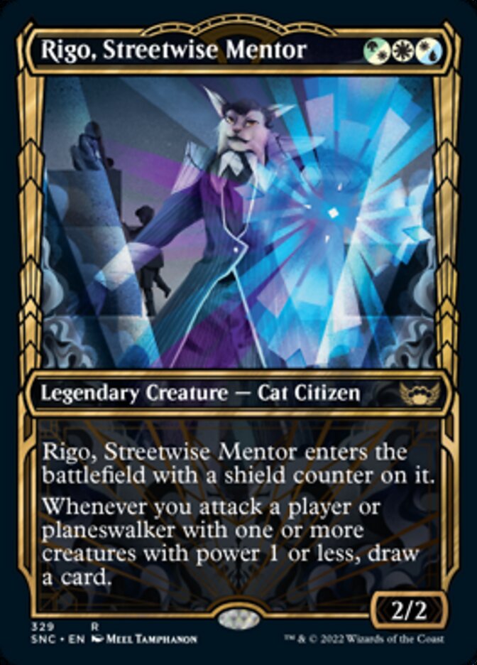 Rigo, Streetwise Mentor (Showcase Golden Age) [Streets of New Capenna] | Card Merchant Takapuna