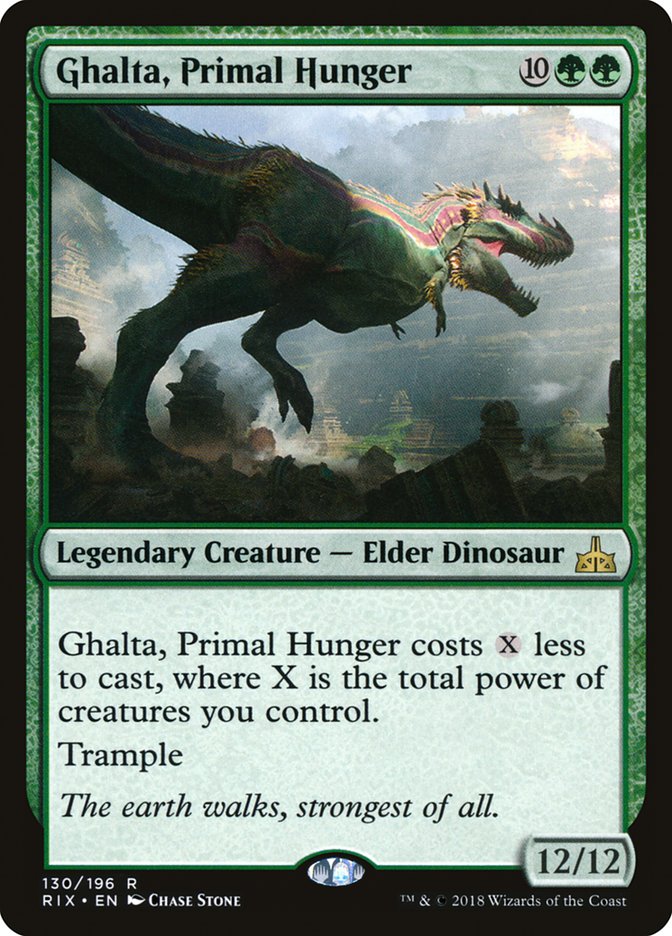 Ghalta, Primal Hunger [Rivals of Ixalan] | Card Merchant Takapuna