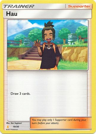 Hau (19/30) [Sun & Moon: Trainer Kit - Alolan Raichu] | Card Merchant Takapuna