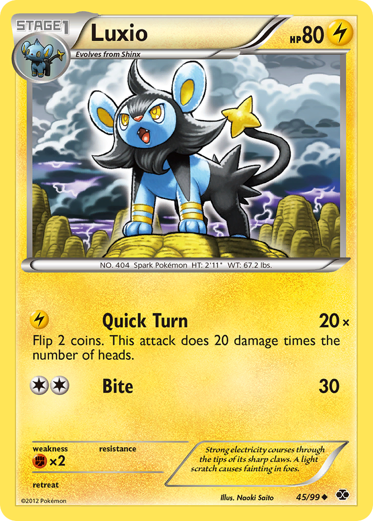 Luxio (45/99) [Black & White: Next Destinies] | Card Merchant Takapuna