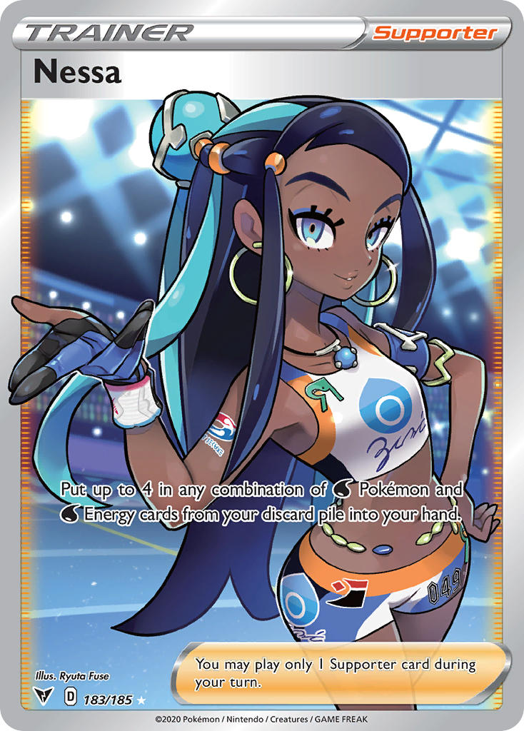 Nessa (183/185) [Sword & Shield: Vivid Voltage] | Card Merchant Takapuna