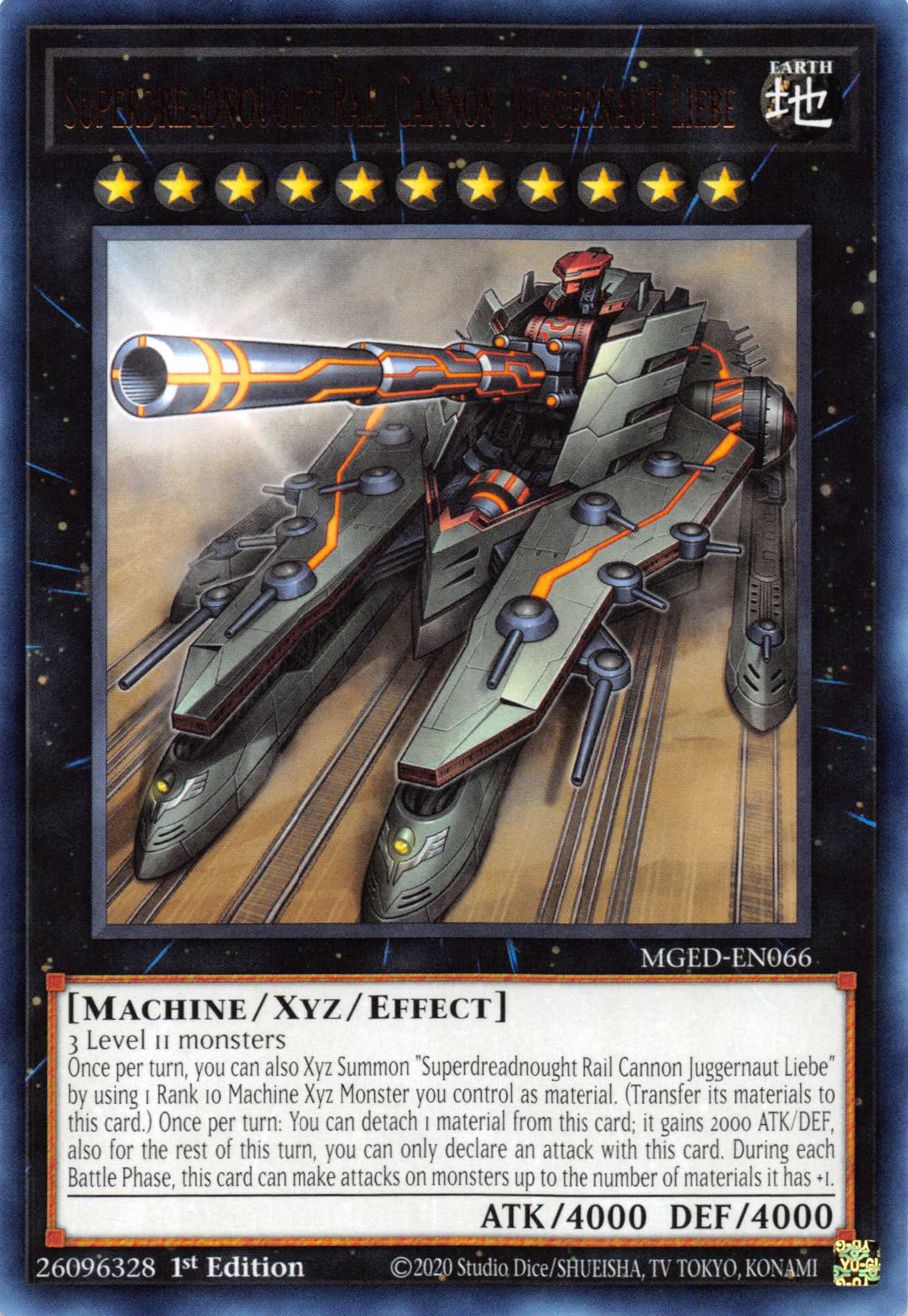 Superdreadnought Rail Cannon Juggernaut Liebe [MGED-EN066] Rare | Card Merchant Takapuna